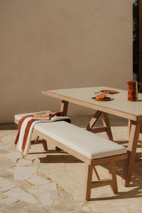 Gartenbank 190 cm aus Akazienholz Dubai