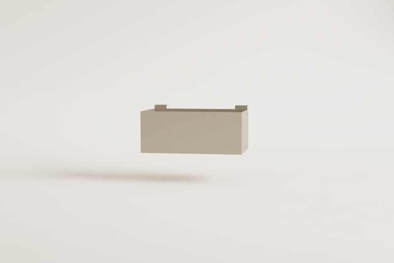 Modularer Aufbewahrungskorb für die Außenküche aus Stahl Savona