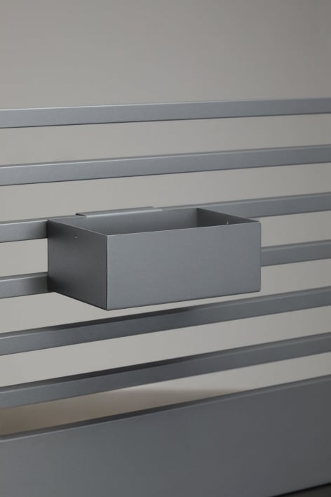 Modularer Aufbewahrungskorb für die Außenküche aus Stahl Savona