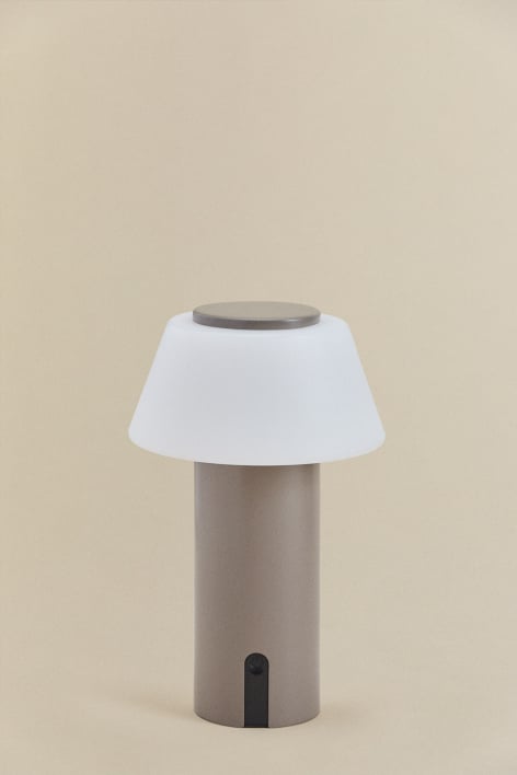 Kabellose LED-Tischlampe aus Eisen Socotra - Moka Braun