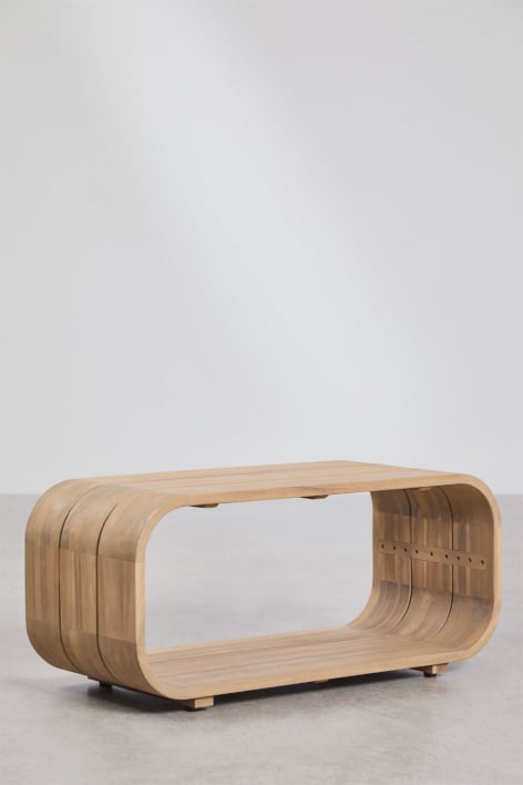 Rechteckiger Beistelltisch 85x35 cm aus Akazienholz Brivori