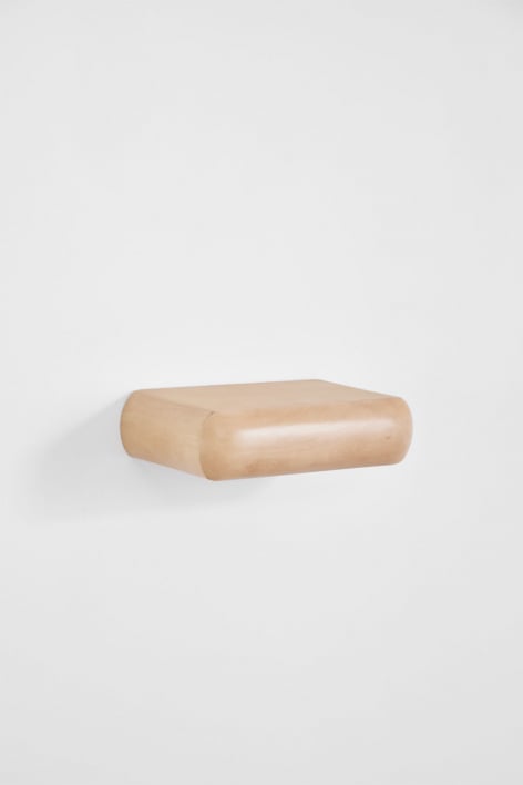 Pack mit 2 rechteckigen, schwebenden Nachttischen 40x20 cm aus Holz Carmen