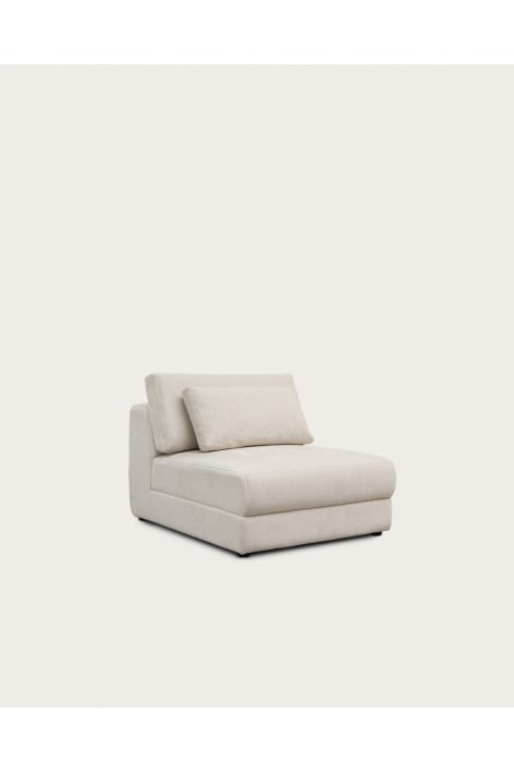 Zentrales Modul für modulare Sofas mit verstellbarer Kopfstütze aus Chenille Cataline