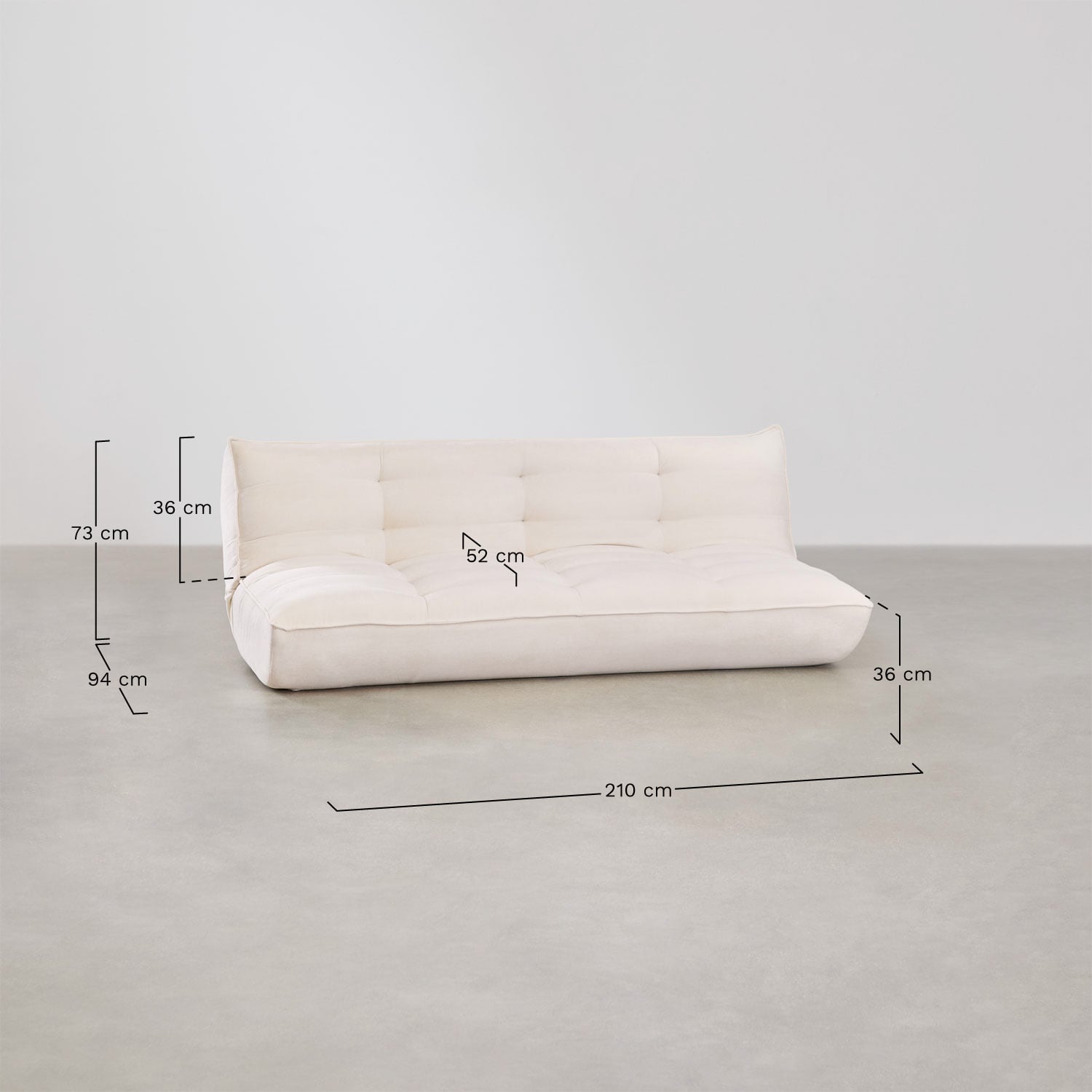 3-Sitzer Schlafsofa Mati, MA&szlig;E