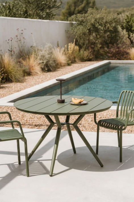 Runder Gartentisch aus Aluminium Valerie