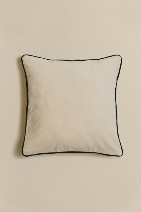 Quadratisches Kissen 45x45 cm aus Tiaine-Baumwolle