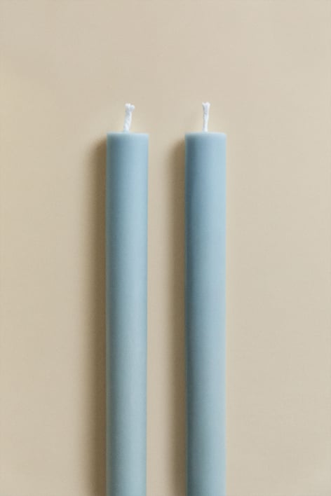 Pack mit 2 dekorativen Kerzen Soraia