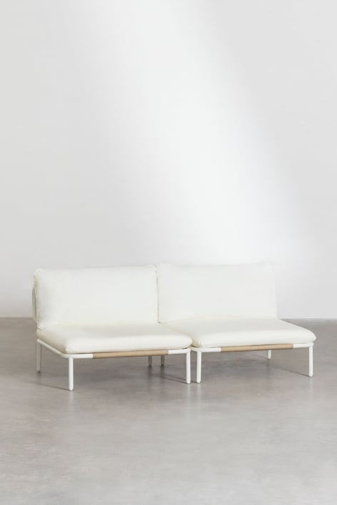 2-teiliges modulares Gartensofa Roubly