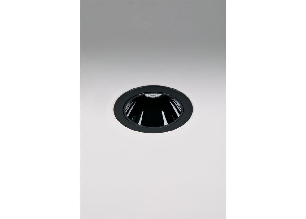 Downlight LED Einbauleuchte mit rundem Rahmen Ø7 cm für den Außenbereich aus Aluminium Luisiana
