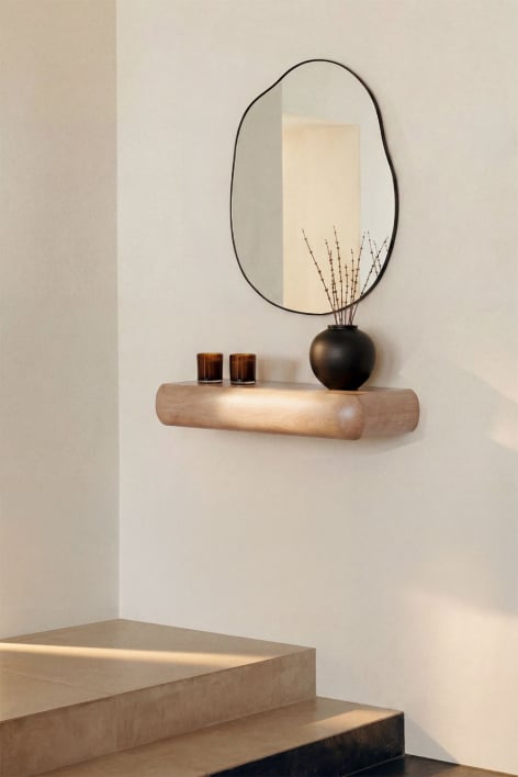 Wand-Empfangskonsole aus Holz Carmen - Mango-Holz