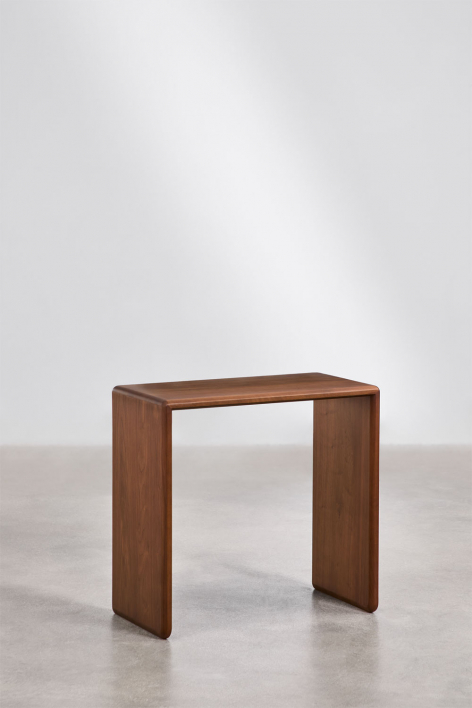 Treveris Schreibtisch aus Holz - Braun Walnuss