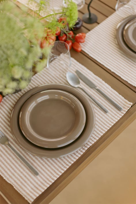 12-teiliges Geschirrset aus New Bone China Rylvane