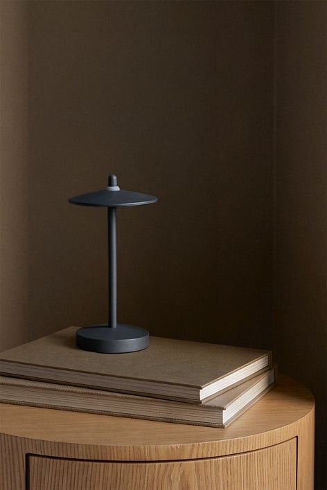 Kabellose LED-Tischlampe aus Eisen Zuniga