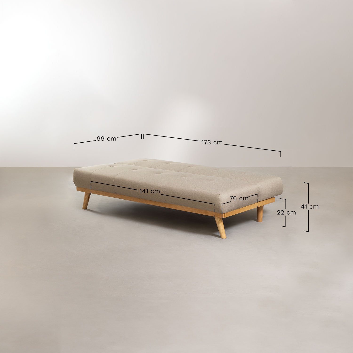 2-Sitzer Relaxsofa Juhli, gepolstert, MA&szlig;E