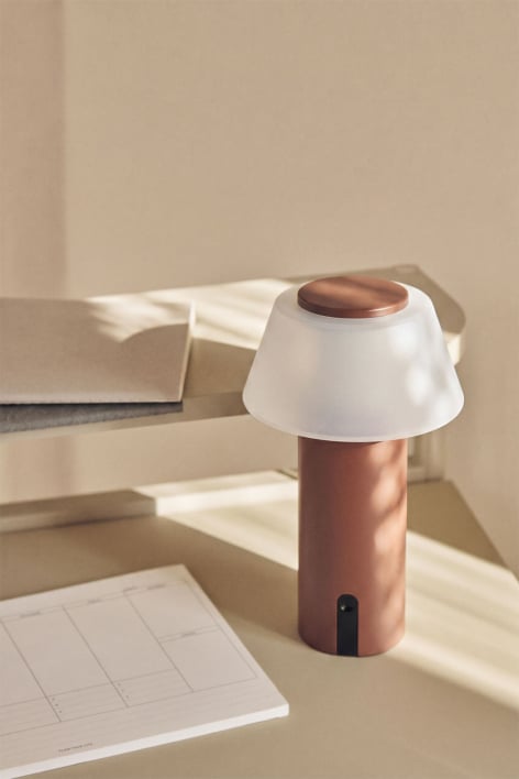 Kabellose LED-Tischlampe aus Eisen Socotra