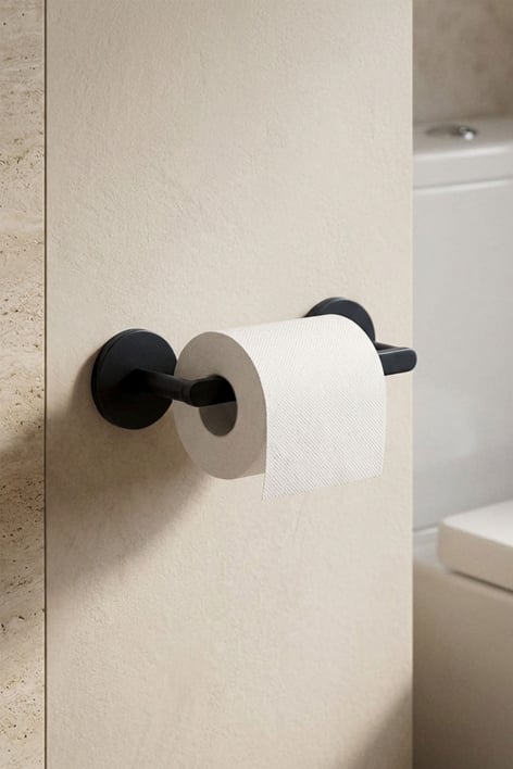 Klebbarer Toilettenpapierhalter für das Badezimmer aus Edelstahl Caldrumi