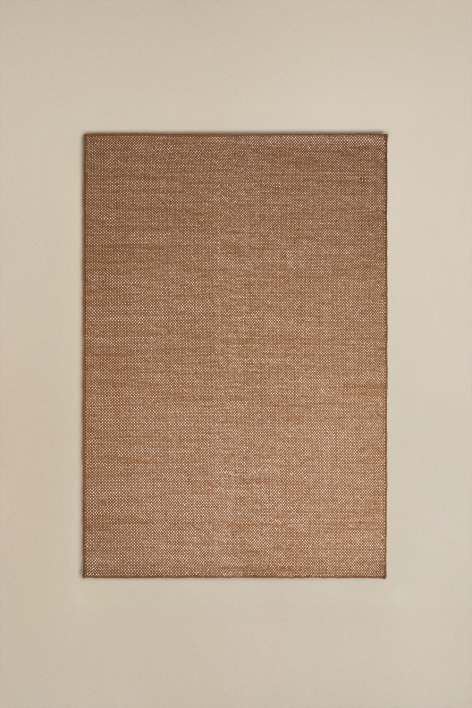 Rechteckiger Wollteppich Jultriz - Braun Karamel