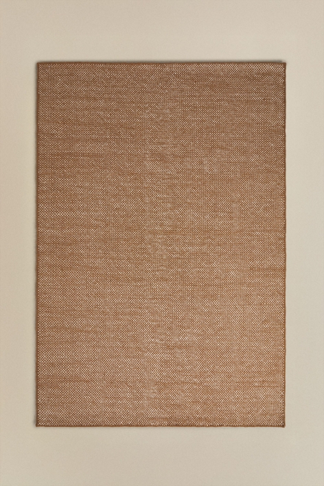 Rechteckiger Wollteppich Jultriz - Braun Karamel