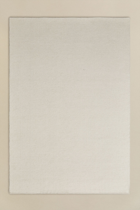 Rechteckiger Wollteppich Jultriz - Hellbeige