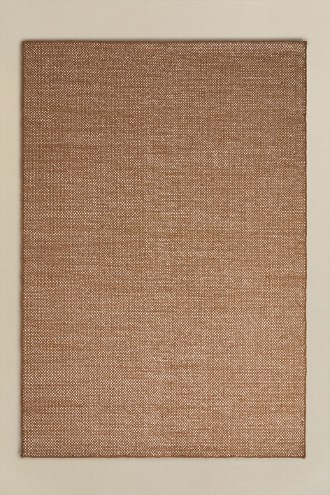 Rechteckiger Wollteppich Jultriz - Braun Karamel