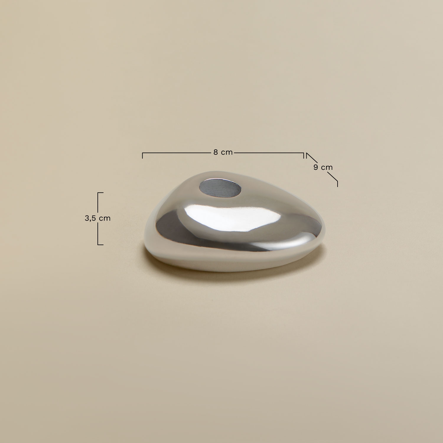 Pack mit 2 Kerzenhaltern aus Aluminium Irpinian, MA&szlig;E