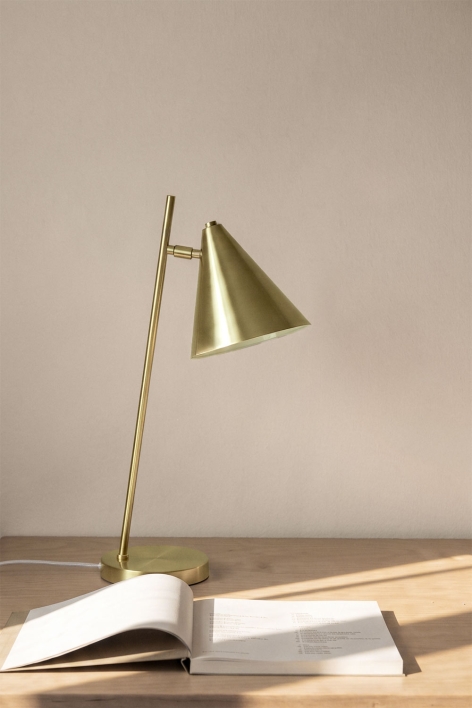 Divone Metall-Tischlampe - Vergoldet