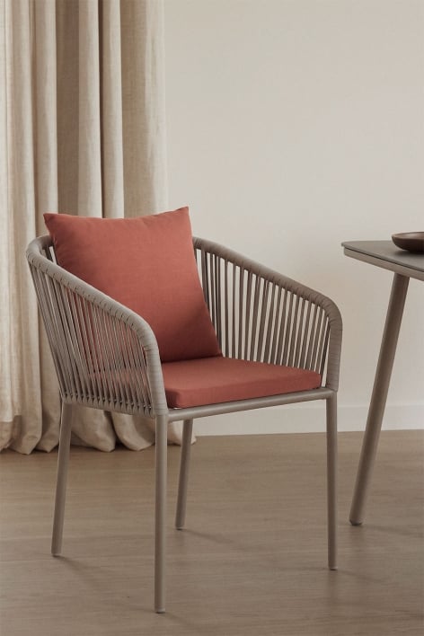 Esszimmerstuhl mit Armlehnen aus geflochtenem Seil Arhiza Classic
