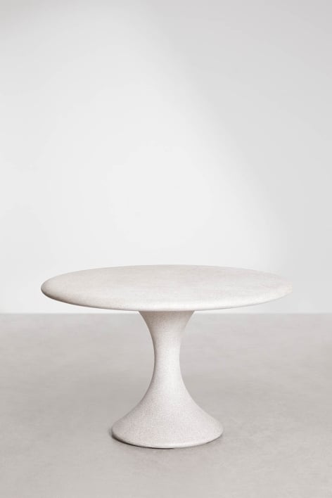 Runder Gartentisch Ø120 cm aus Beton Eloria