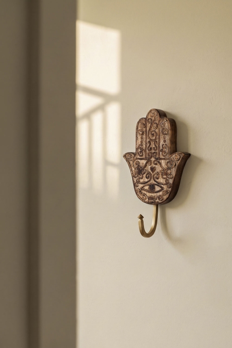 Niala Wandgarderobe aus Mangoholz