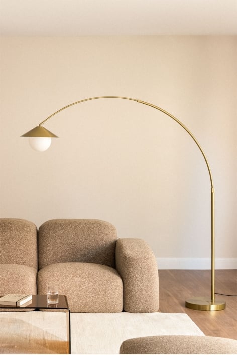 Orvina Stehlampe aus Eisen - Vergoldet