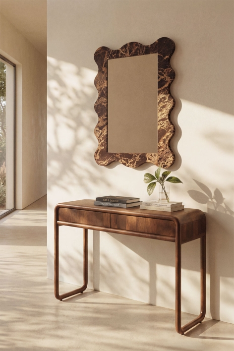 Mango-Holz Konsolentisch 110x40 cm Maupaul