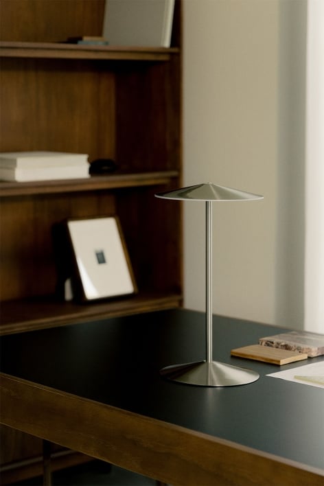 Kabellose LED-Tischlampe aus Eisen Emilein
