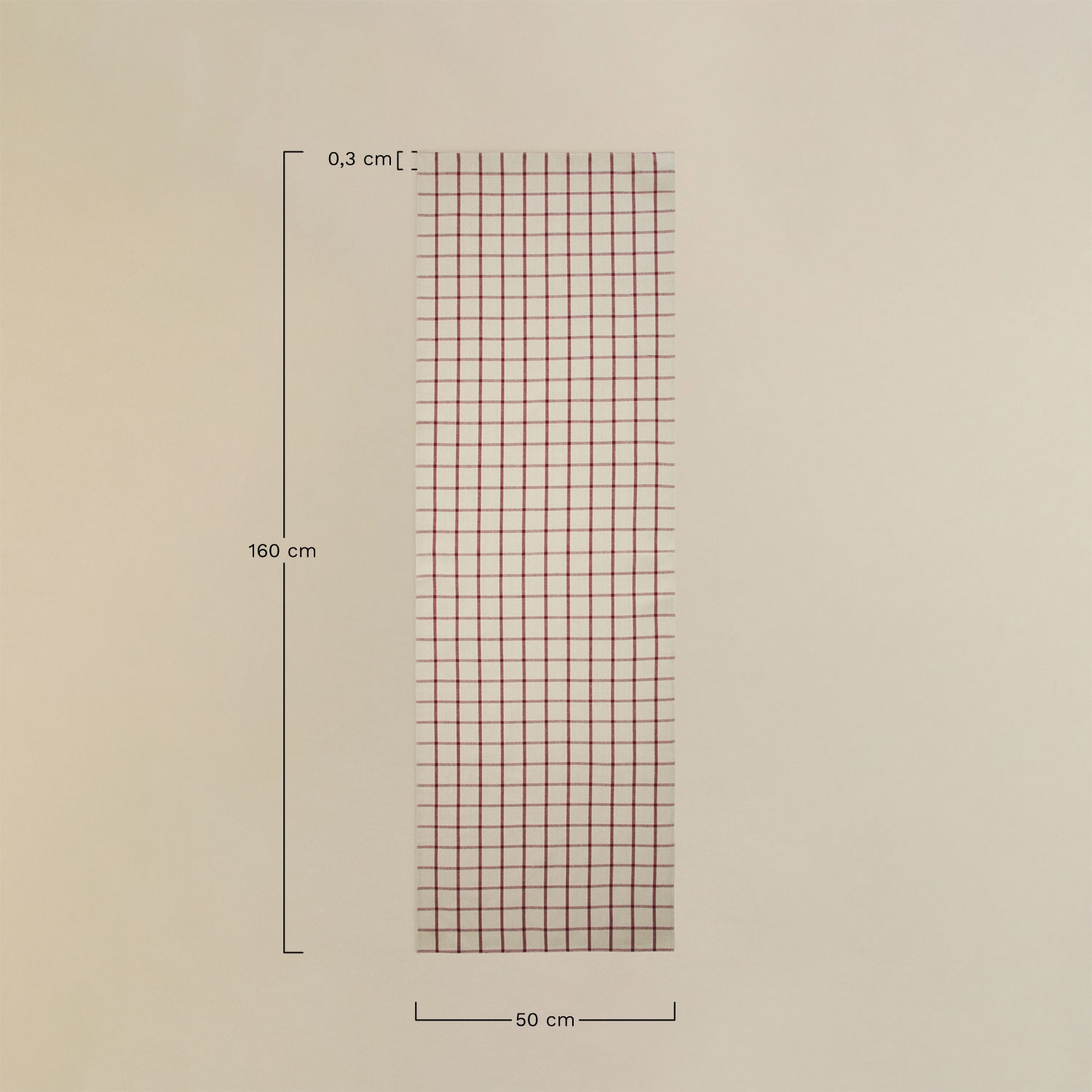 Tischläufer 50x160 cm aus Baumwolle Oriska, MA&szlig;E