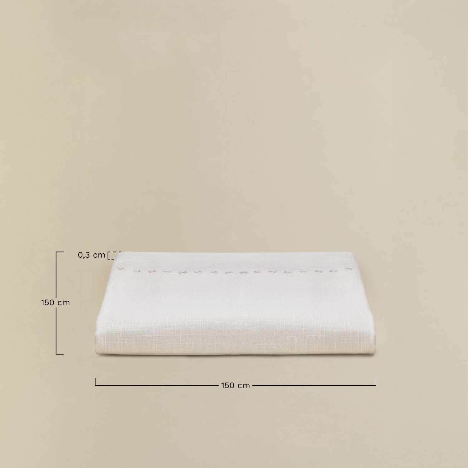 150x150 cm Tischdecke aus Naviresa-Baumwolle, MA&szlig;E