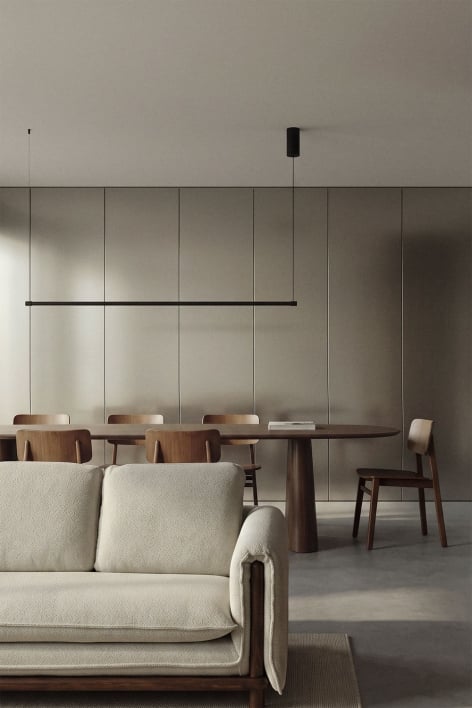 LED 120 cm lineare Pendelleuchte aus Metall Bergene