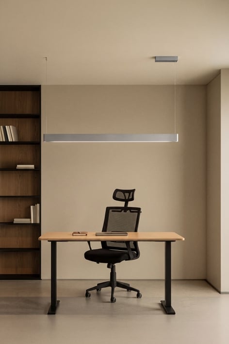 LED 120 cm lineare Pendelleuchte mit indirektem Licht aus Aluminium Airali