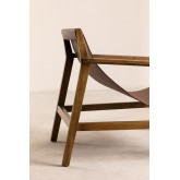 Sessel aus Kunstleder und Holz Harris, Miniaturansicht 3
