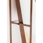 Rechteckiger Wandspiegel mit Schublade aus Holz und Metall (99x50 cm) Oyan, Miniaturansicht 5