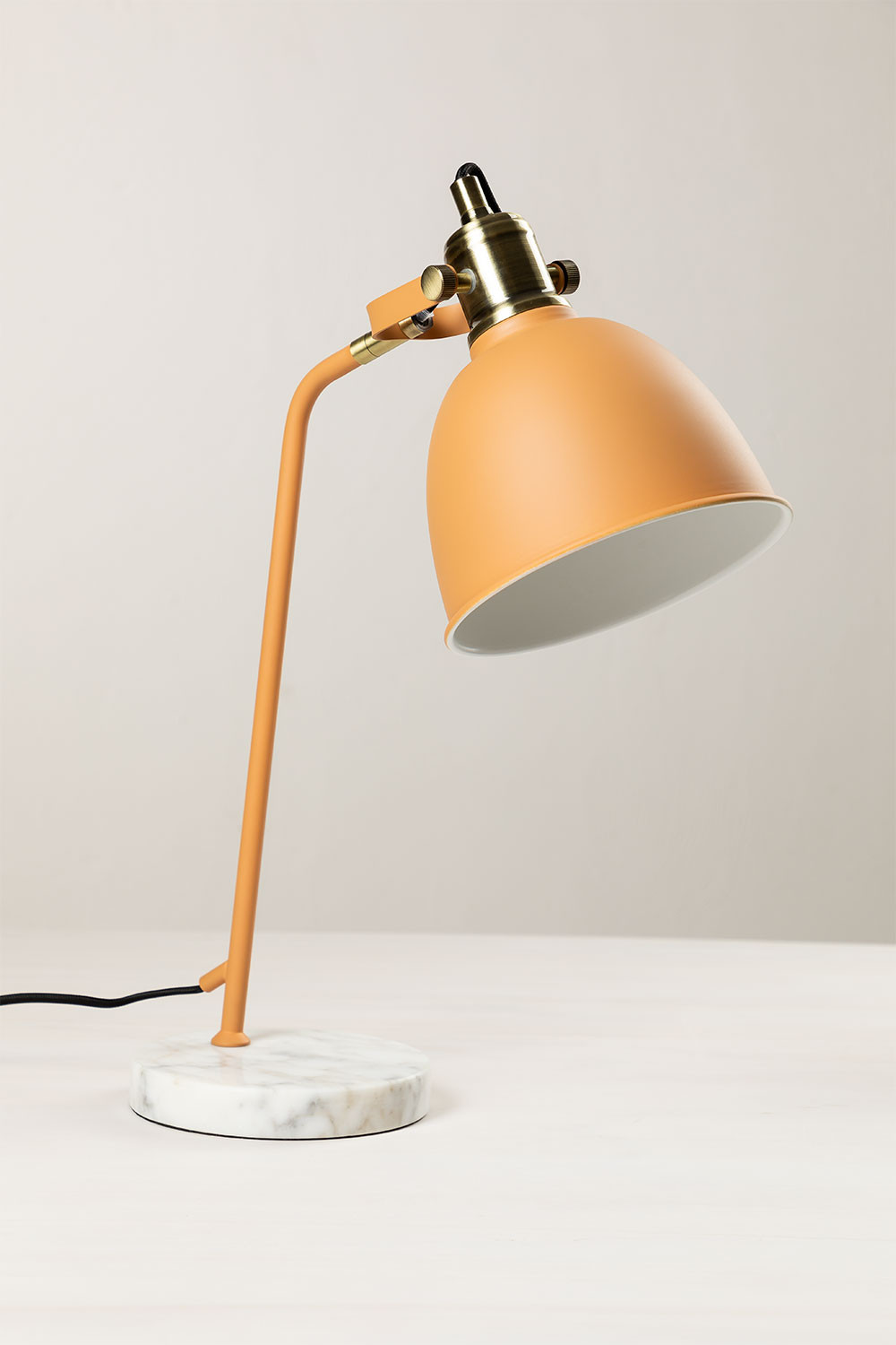 SKLUM Stehlampe Louise – Höhe 163 Cm, Farbe Mandarine Orange – Aus Eisen Mit Messing-Akzenten, E27-Fassung