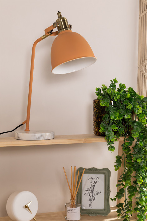 SKLUM Stehlampe Louise – Höhe 163 Cm, Farbe Mandarine Orange – Aus Eisen Mit Messing-Akzenten, E27-Fassung