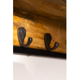 Wandgarderobe mit Ablagen aus Holz Selan, Miniaturansicht 4