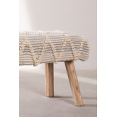 Sitzbank aus Holz und Wolle Laison , Miniaturansicht 5