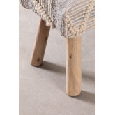 Sitzbank aus Holz und Wolle Laison , Miniaturansicht 6