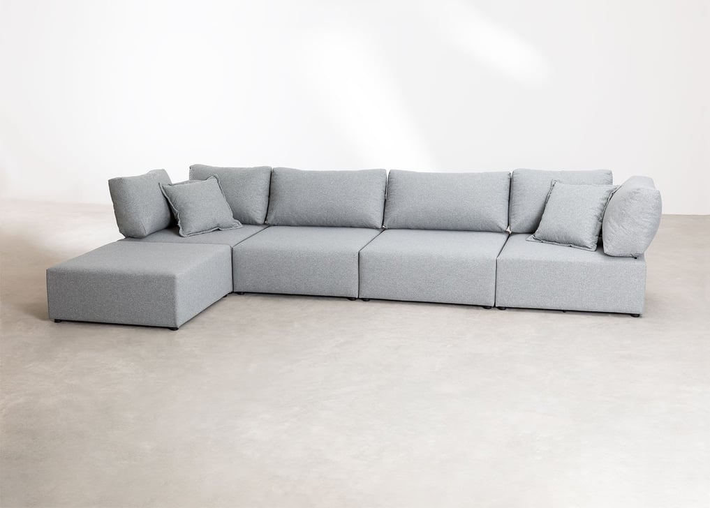 4-teiliges modulares Sofa mit 2 Ecksesseln und Fußstütze Kata , Galeriebild 1