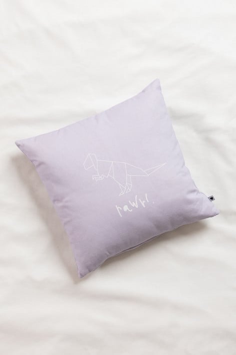 Quadratisches Baumwollkissen (43x43 cm) Dinus Kids