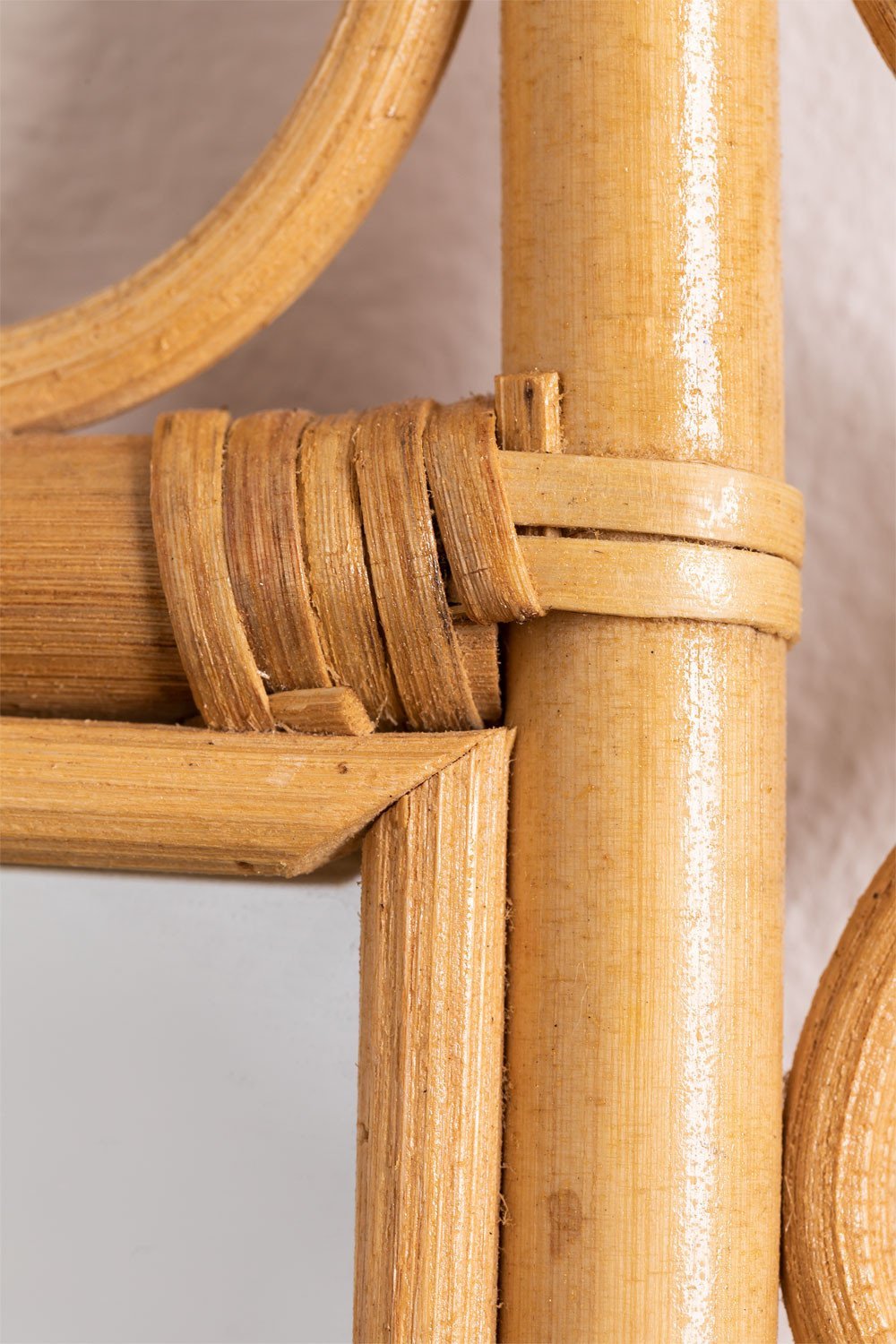 Quadratischer Wandspiegel aus Rattan Boke , Galeriebild 6