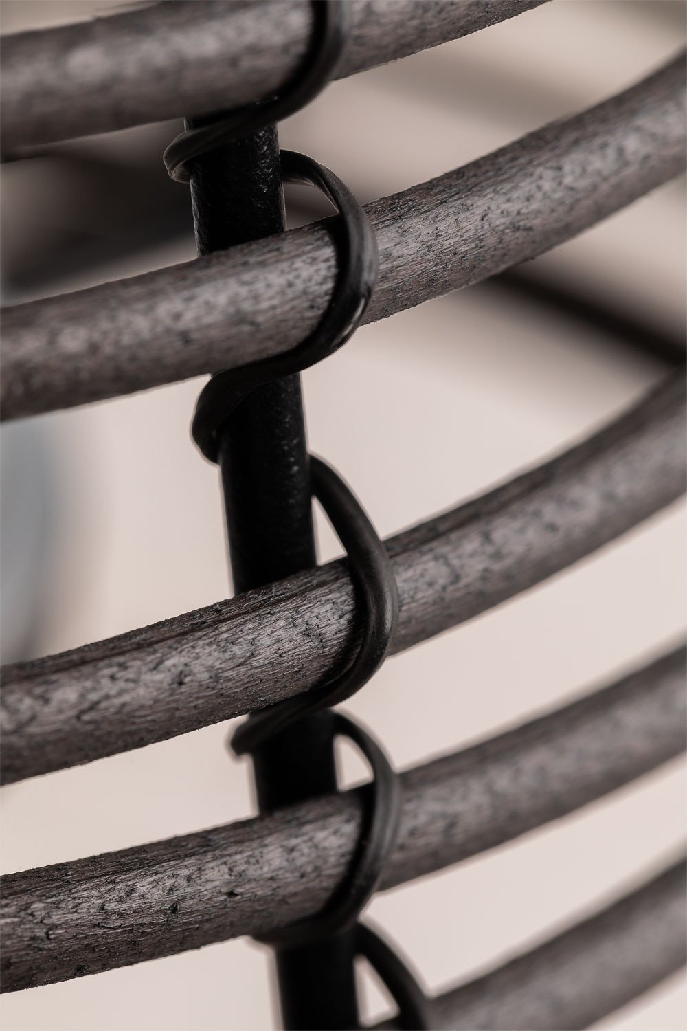 Tischlampe für den Außenbereich in Holzoptik aus Polyethylen Bissel, Galeriebild 5