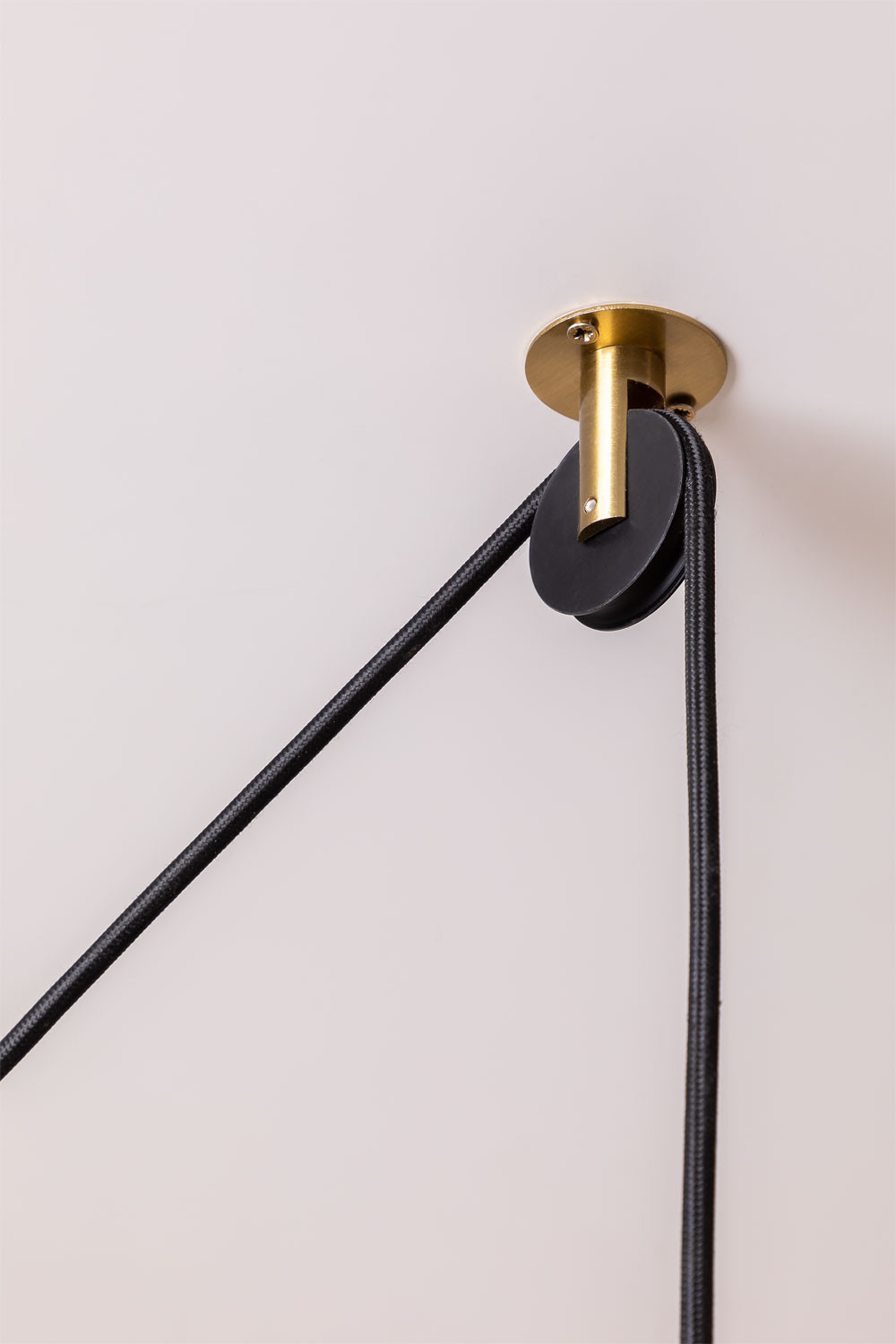 SKLUM Sarka Deckenleuchte Schwarz – Ø45 Cm, Eisen & Glas, Moderne Pendelleuchte Für Wohnzimmer, Küche, Flur