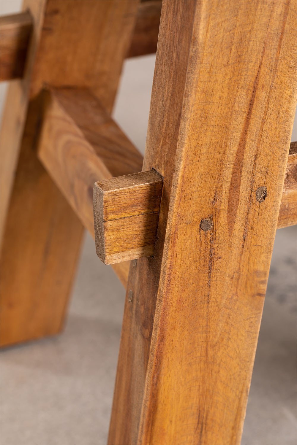 Niedriger Hocker aus Altholz Roblie, Galeriebild 5