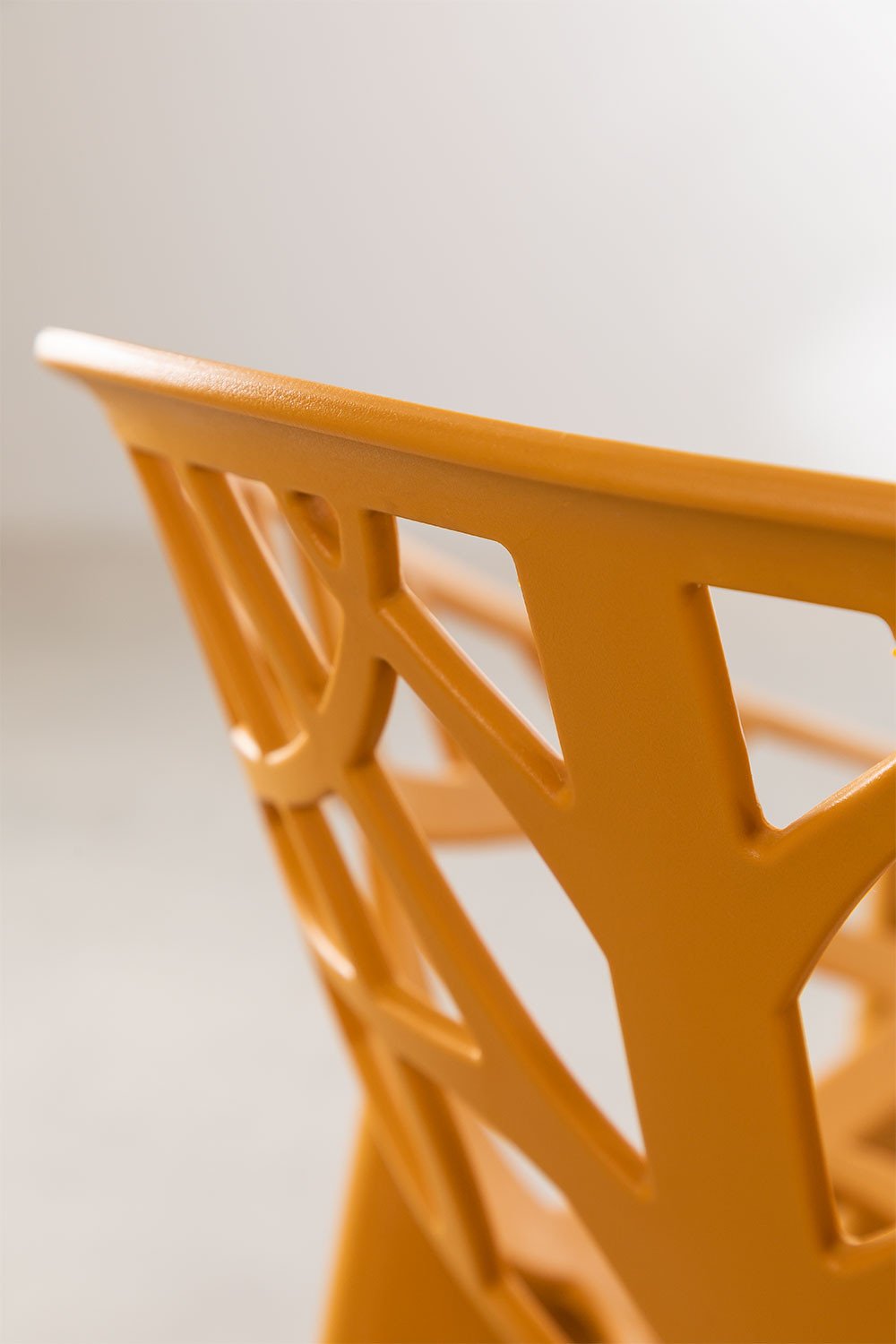 Barhocker 65 cm aus senffarbenem Polypropylen Ores, Galeriebild 5